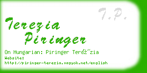 terezia piringer business card